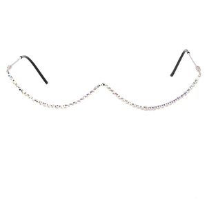 MISC.ACC0006 Women’s Half Frame Rhinestone Glasses